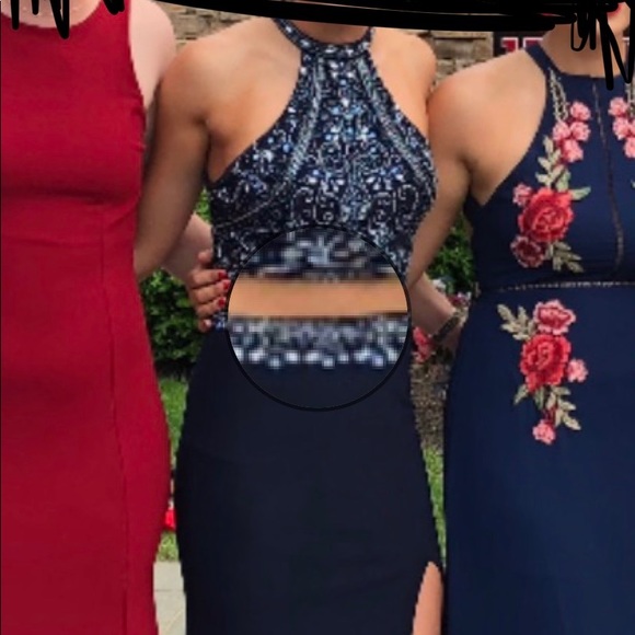 Rachael Allan 2pc prom gown - Picture 6 of 7